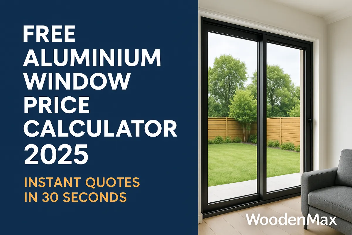 FREE Aluminium Window Price Calculator 2026 - Instant Quotes in 30 Seconds | WoodenMax