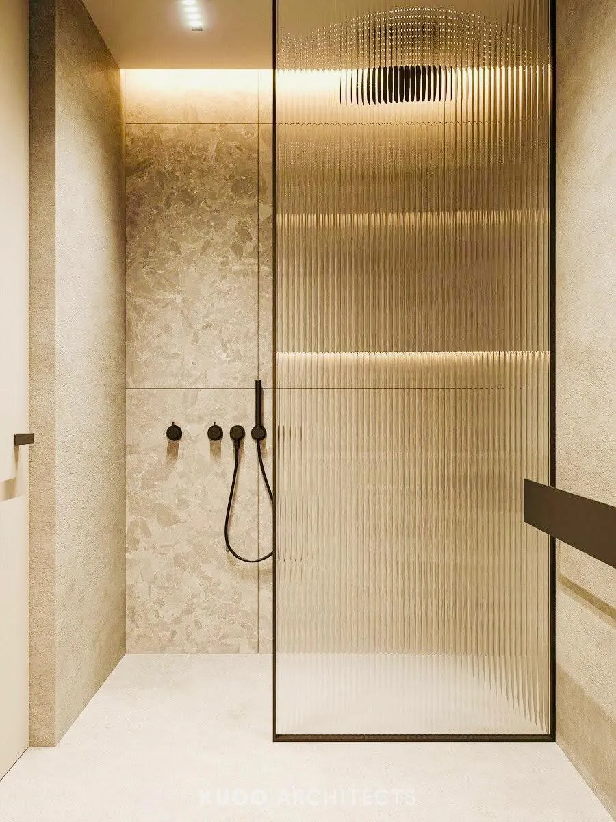 Fixed glass shower panel price India bathroom splash screen