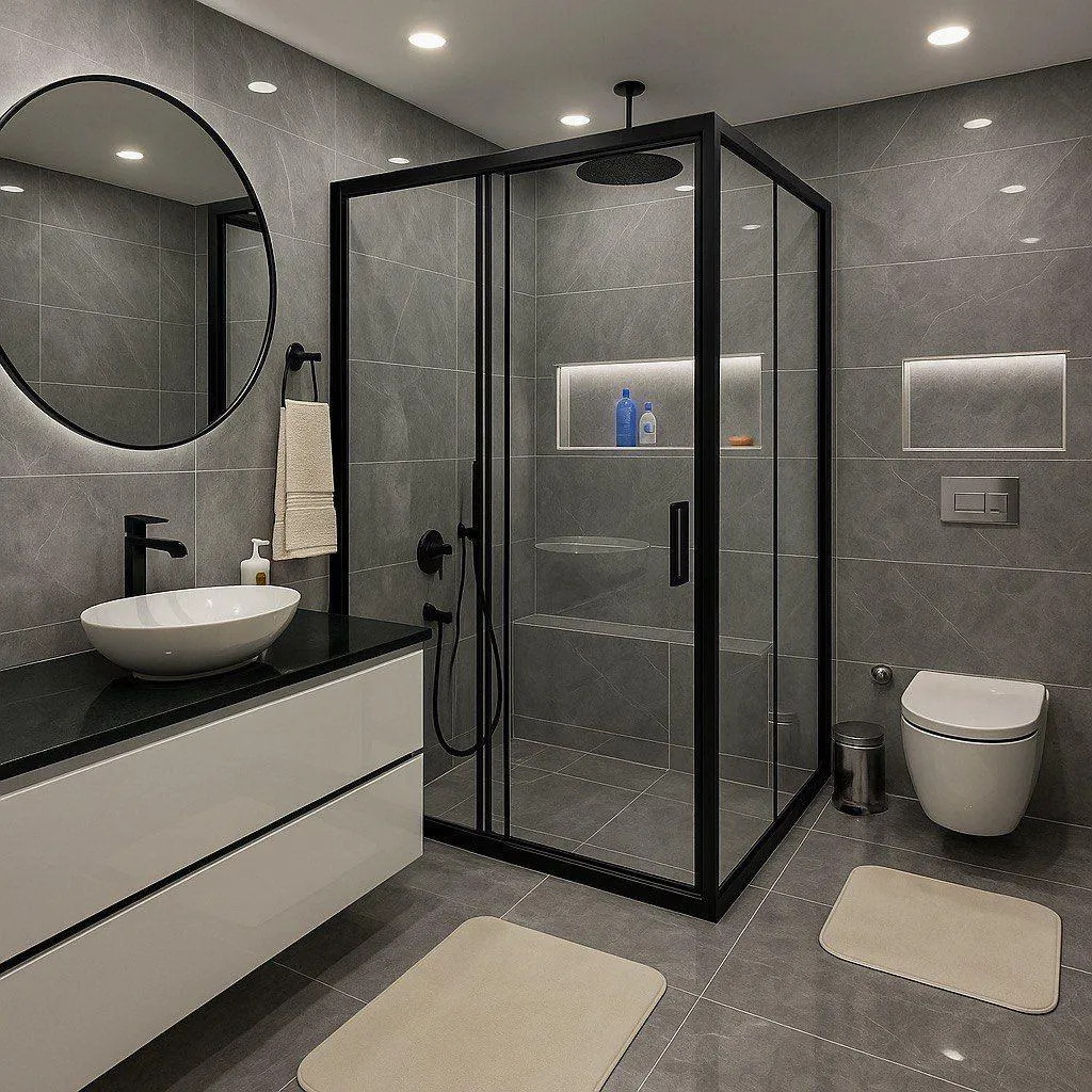 Sliding shower door price India glass bathroom design