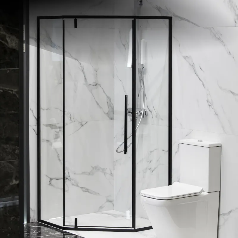 Walk in shower glass price India modern open design