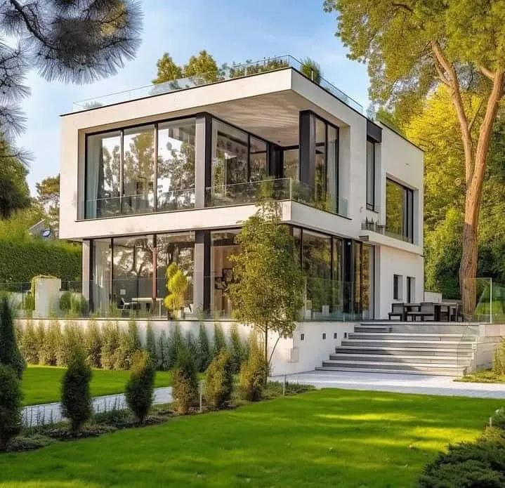 Elevation Window Glass Facades - Modern Building Design