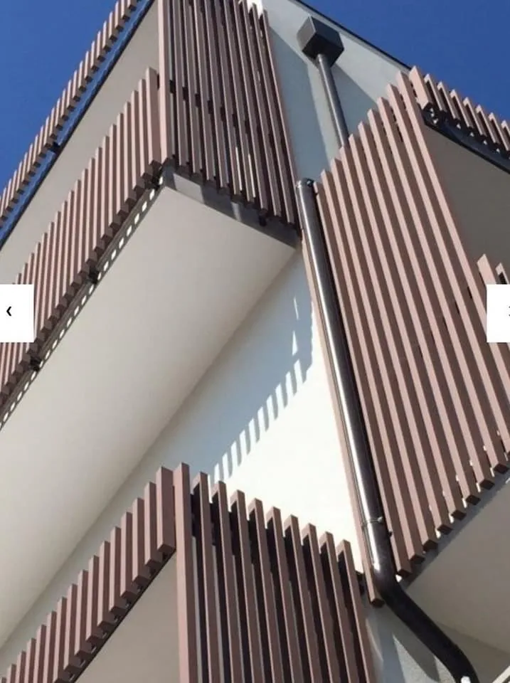 Building exterior aluminium louver cladding India price per sqft | WoodenMax