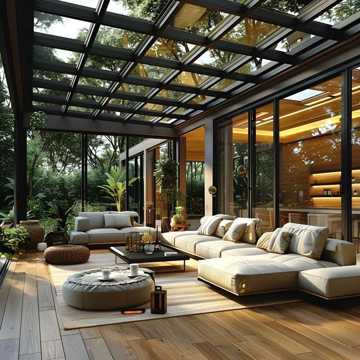 Thumbnail: aluminium polycarbonate outdoor bar pergola