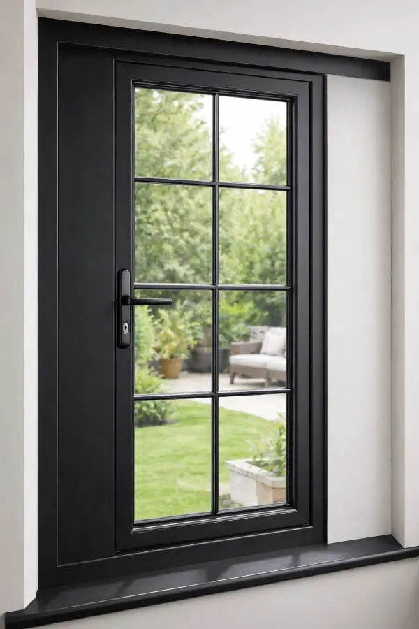 Entrance glass door with mortice lock