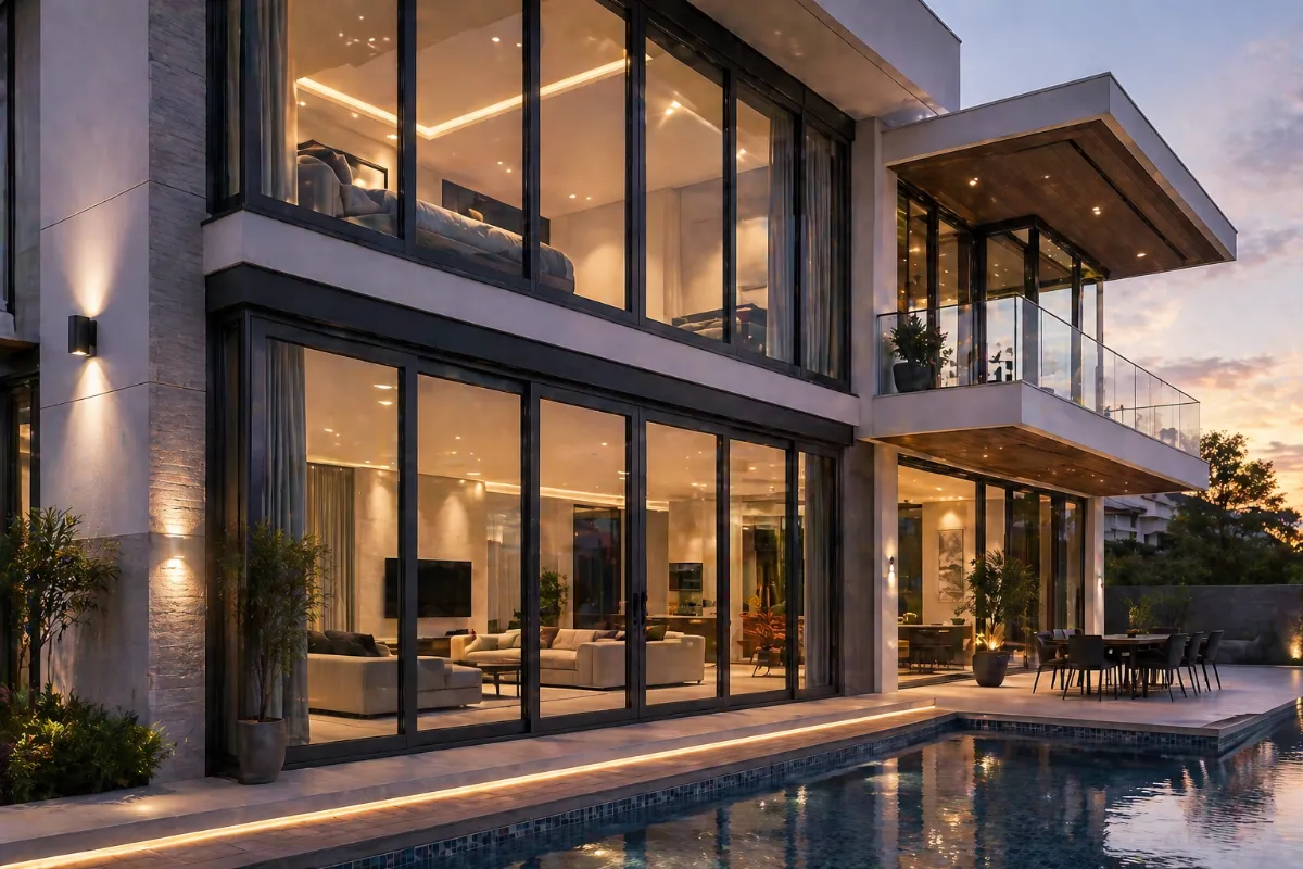 System window for villa
